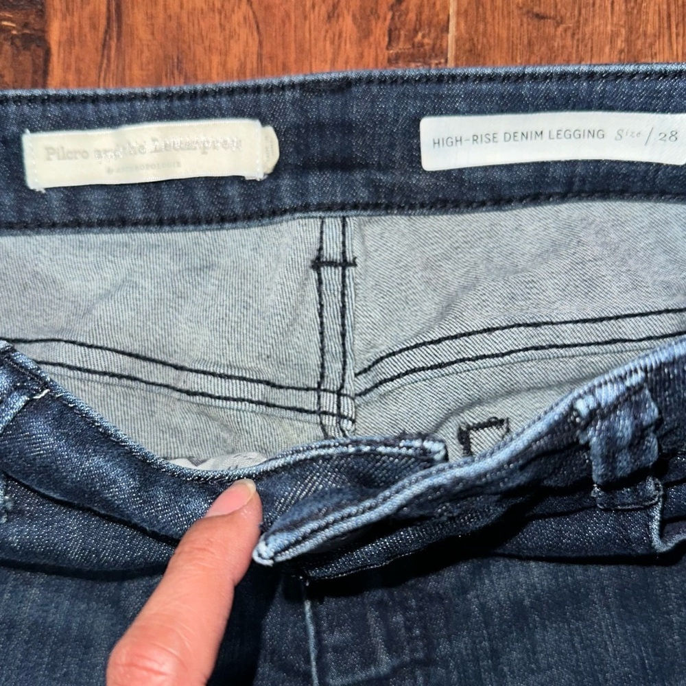 Anthropologie Pilcro and the Letterpress High-Rise Denim Legging size 28 - Picture 3 of 6